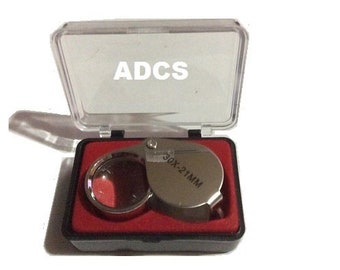 1 Brand New Eye Loupe Magnifier Magnifying Glass Loupes Tool Jewelers Stamps Reading hobby and craft and more in organizer case EYE LOUPES