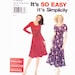 Simplicity 7403 Misses Dress Cross Tied in Front or Side Two Lengths Sz's 6,8,10,12,14,16 Uncut Pattern