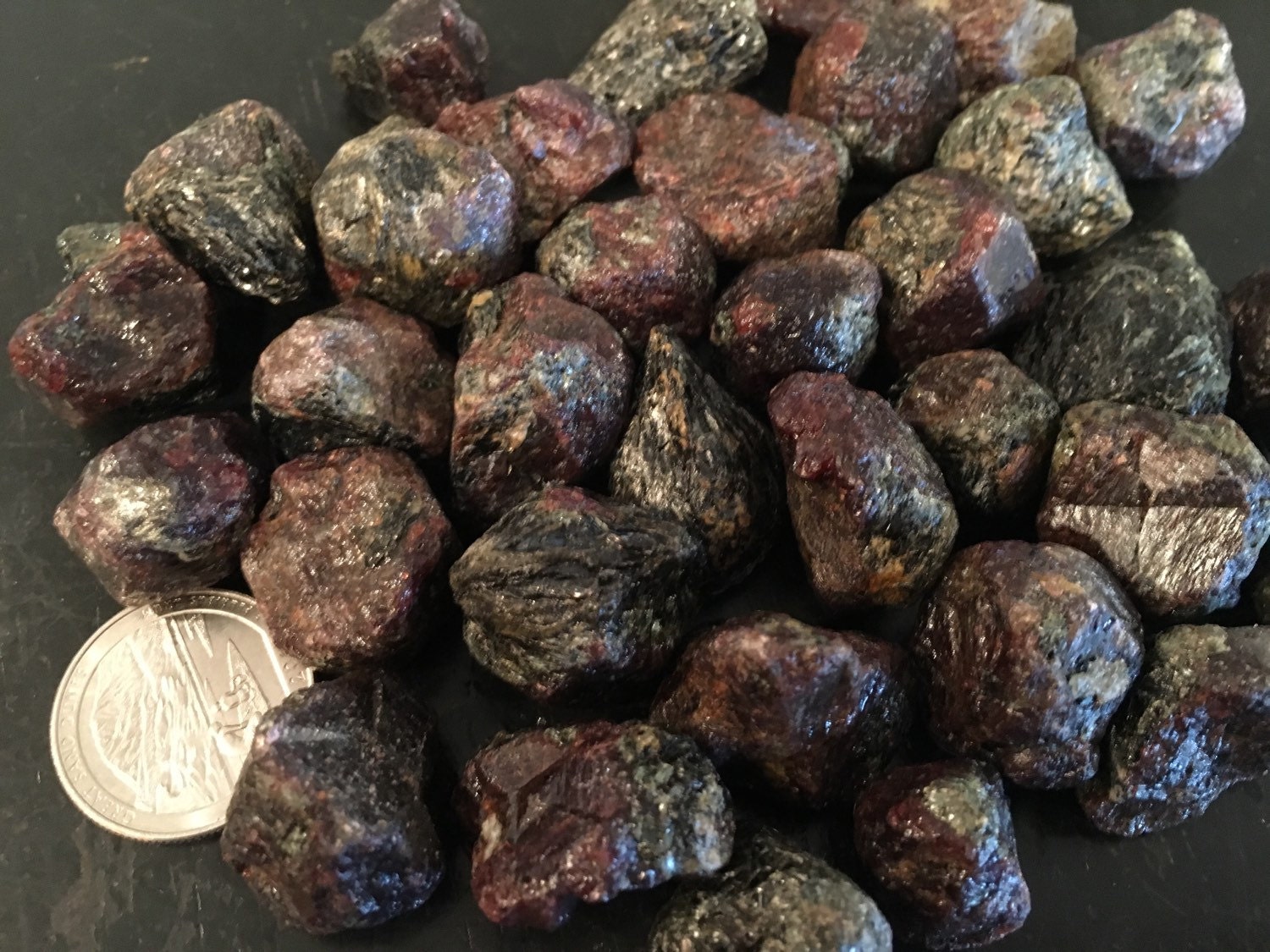 Raw Garnet Chunks Red Garnet Stone Raw Garnet Loose Stone