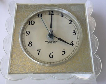 Vintage Westclox Lighted Dial Lace Dialite S13-V Wall Clock