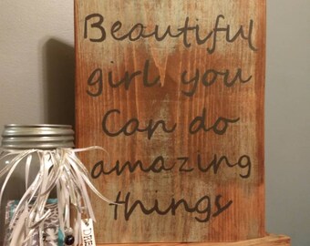 Beautiful Girl: hand painted