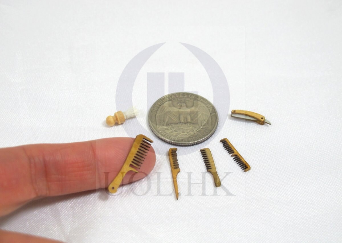Miniature 112 Scale Barber Shop Accessories For Doll House