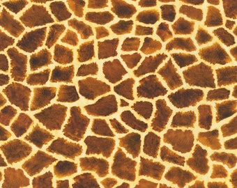 Giraffe spots, 44" 100% Cotton Fabric by Kaufman Digital Print AYK17266288 BTY