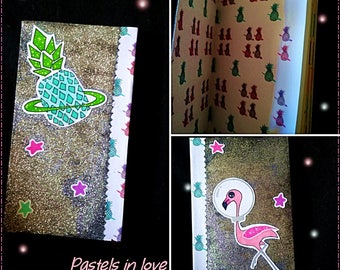 paper notebook 2018 space flamingo