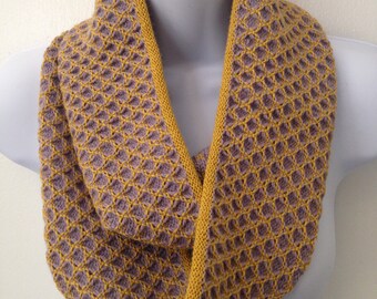 Scarf, Infinity, Yellow-Ochre, 100%