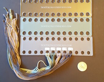 24 Hole Rectangular Thread Organizer for DMC Floss, Threads and Craft Fibers