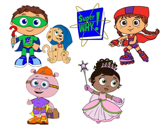 Super Why Collection svg files