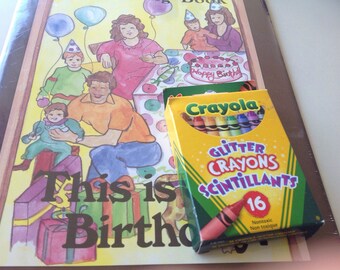This is My Birthday Coloring Book