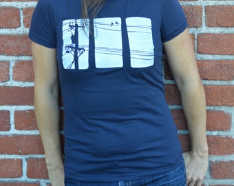 Bird on a Wire T-shirt--Women's