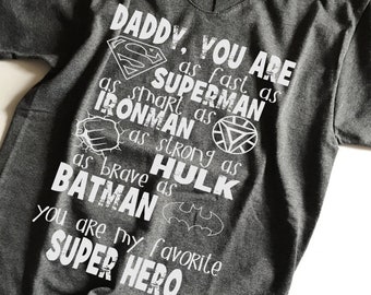 Superhero Daddy SVG, PDF, PNG, Dxf Design. Instant Download.