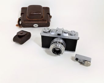 Vintage Lordox 35mm Film Camera by Leidolf Wetzlar, 24X35, with Case & Range Finder