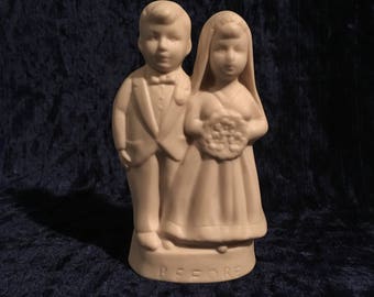 Vintage Marriage Before And After Statue