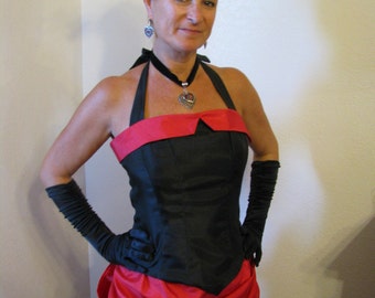 Burlesque/saloon girl/steampunk costume includes accessories