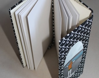 sketchbook, notebook, diary, hand-bound, blank pages
