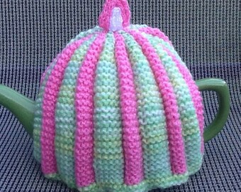 Hand Knitted Pleated Tea Cosy