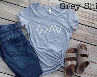 god is greater shirts