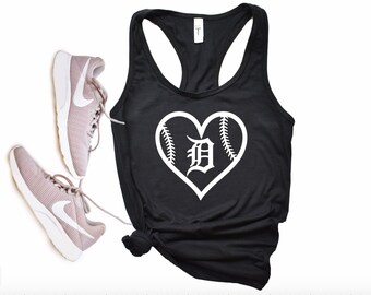 Women's Detroit Tigers Racerback Tank - Detroit Tigers - Detroit Tank - Cute Detroit Tigers Stuff - Detroit - Michigan - Cute Womens Tanks