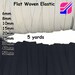 Flat Woven ELASTIC Tape 5 Yards Assorted Width Strap Stretch Belt Sewing Dressmaking Sleeve Waistband Seem Weave Waist Skinny Fat 6mm 50mm