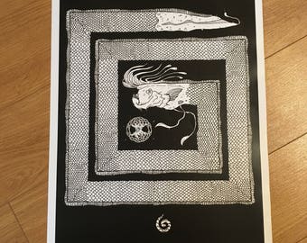 Large Giclee print of Muc-sheilche