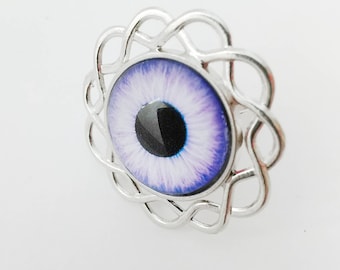 Rings, ring, Eye ring, purple ring,