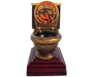 Chili Cook-Off Toilet Bowl Trophy / Last Place Awards by DECADE AWARDS