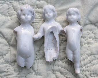 3 Dolls Frozen Charlotte Broken Antique German Child Style