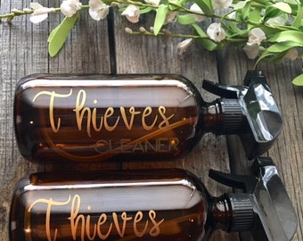 Thieves Cleaner 16 oz amber glass spray bottle