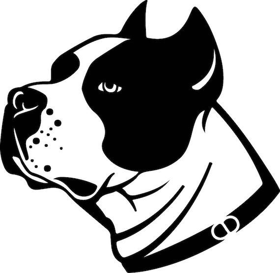 Pitbull dog svg - Pitbull dog vector - Pitbull dog digital clipfile