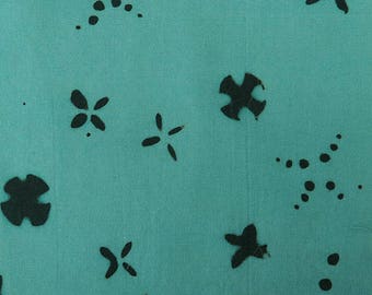 Chroma Handcrafted Batik Duck Egg Scatter Stars AB-8133-T2 by Alison Glass for Andover Fabrics