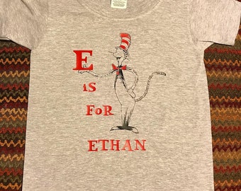 Cat in the Hat Personalized Toddler Shirt