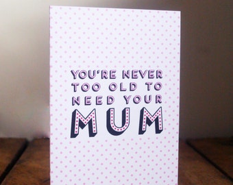 Mothers Day Card. Quirky Mothers Day Card. Mothers Day Card. Mothers Day. Handmade Card