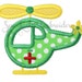 Medivac Helicopter Applique Embroidered Patch, Sew or Iron on