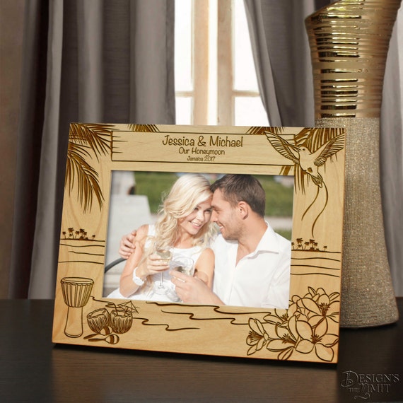 Jamaican Moments Inspired Personalized Picture Frame with Your