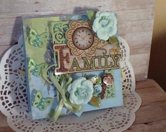 Family Hand-made Scrapbooks 3D Inspired
