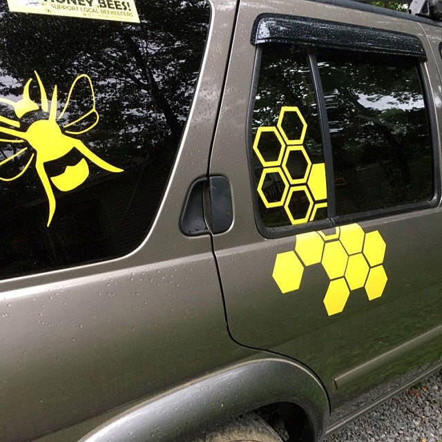 30 Hexagons Vinyl stickers Combo Hexagon Wall pattern decals