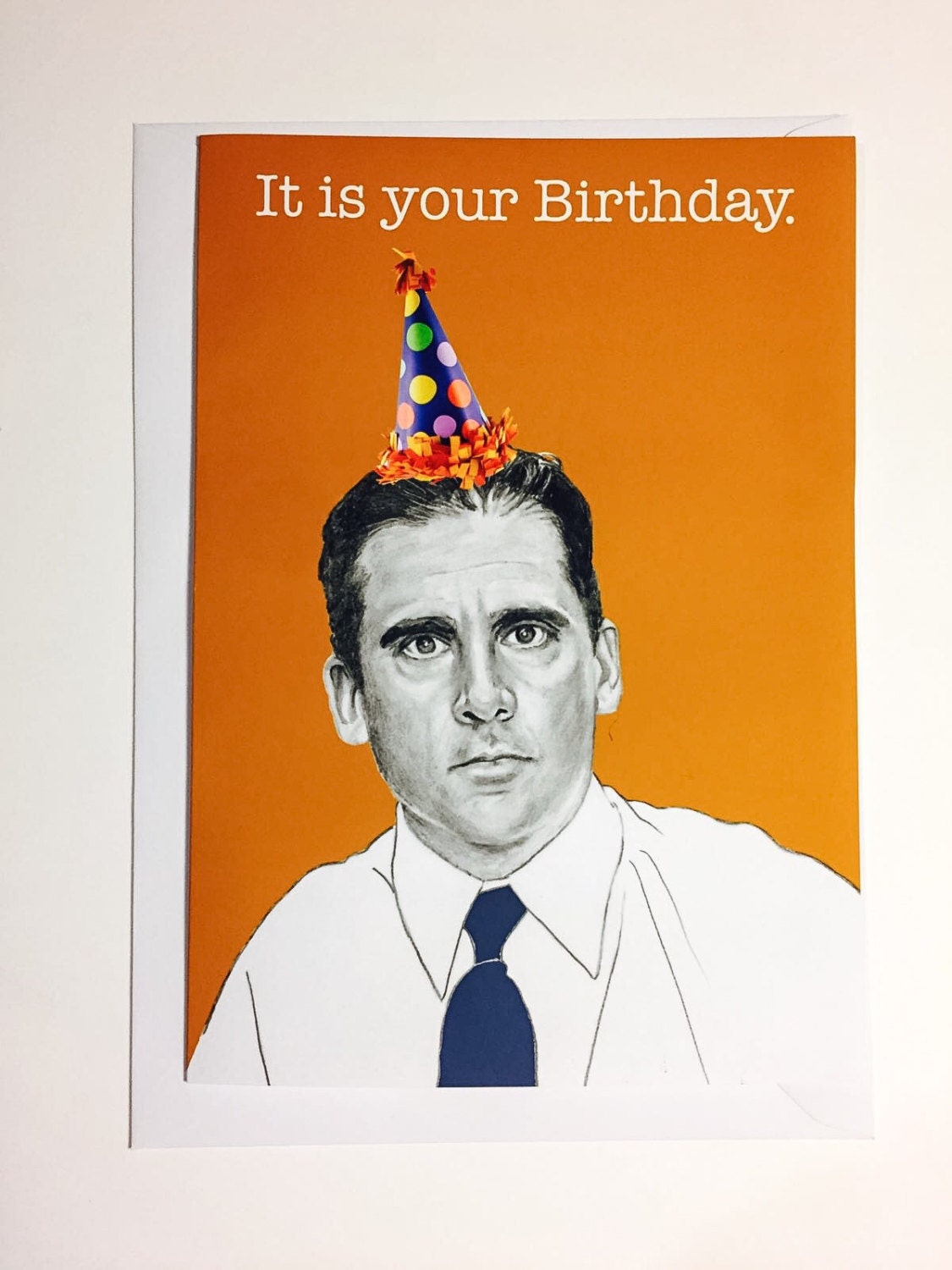 Michael Scott Us Office Illustrative A5 Birthday Card 