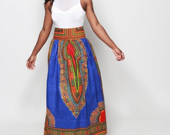 Dashiki Maxi Skirt