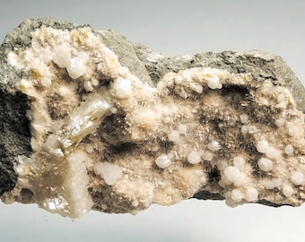Mesolite with Apophyllite and Stilbite - Bohemia, Czechoslovakia