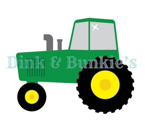 Tractor SVG DXF Die Cutter Template