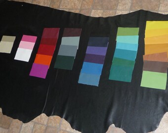 Leather Hide ReDUCED PRICE 18-22 sq ft Choose from 44 colors from our DIVINE top grain Cowhide Ship ROLLED 2-2.5 oz / 0.8-1 mm PeggySueAlso™