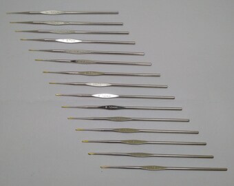 TULIP Crochet Hook Needle Kit Yarn Knit Knitting Stainless Steel - Multiple Sizes - 0.50 mm to 1.75 mm