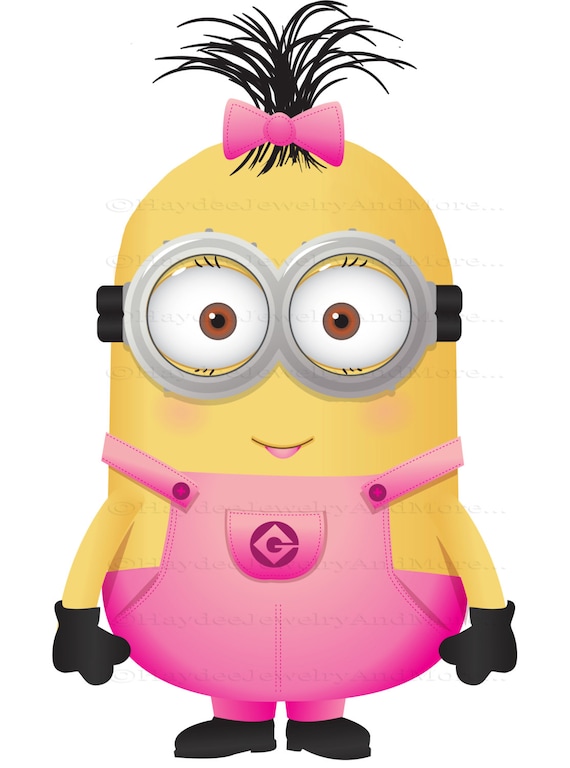  Minions  Girls  Print Out NO BACKGROUND 2 Girls  set