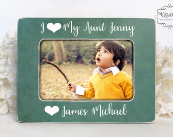 Gift for Aunt Aunt Gift New Aunt Gift Aunt Picture Frame I Love My Aunt Picture Frame 4x6 Opening