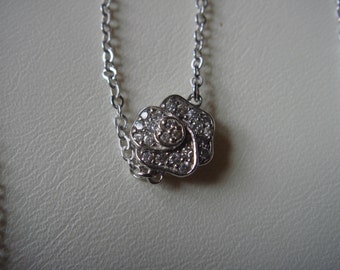 Crislu station necklace, rose and thorn DBTY