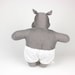 grey hippo stuffed animal