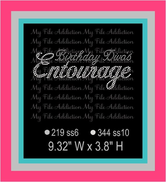 Download Instant Download Rhinestone SVG EPS Design File Birthday