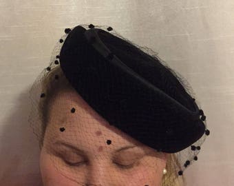 Vintage Terry B Ladies Hat/veil-free shipping