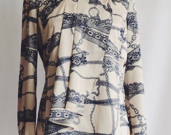 Beige blouse drawings Blue Navy