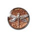 Copper Floral and Silver Dragonfly Snap Charm fits 18-20mm Ginger Snaps, Noosa, Magnolia & Vine, Others
