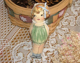 Cloth Paper Doll Beatrice Janet